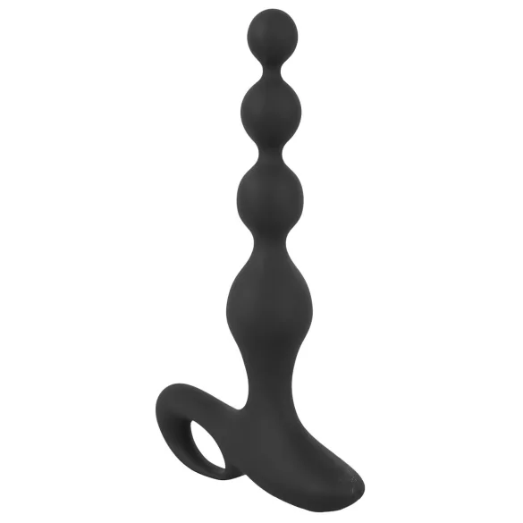 Black Velvets - vibrador anal com esferas - silicone preto