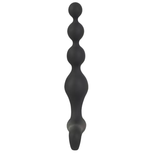Black Velvets - vibrador anal com esferas - silicone preto