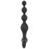 Veludo Preto - Vibrador Anal com Pérolas (preto)