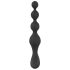 Veludo Preto - Vibrador Anal com Pérolas (preto)