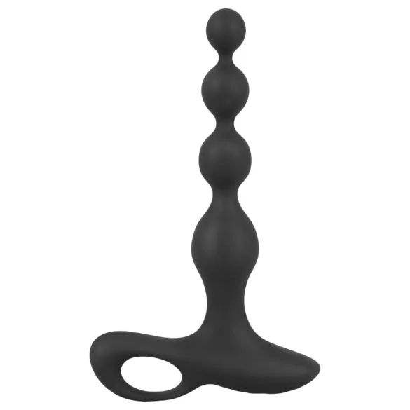 Black Velvets - vibrador anal com esferas - silicone preto