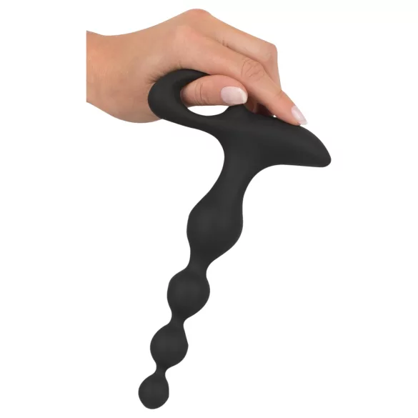 Black Velvets - vibrador de contas anais (preto)