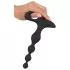 Black Velvets - vibrador anal com esferas - silicone preto