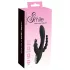 SMILE Triple - vibrador recarregável triplo à prova d'água - silicone preto