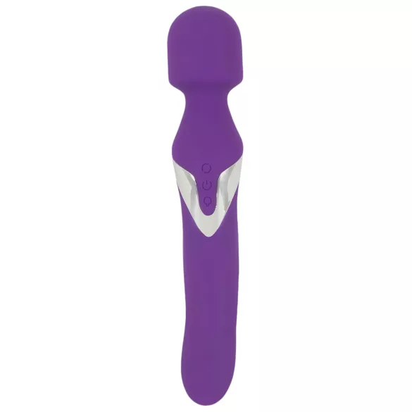 Javida - vibrador massageador 2 em 1 tipo wand e pérola - silicone lilás