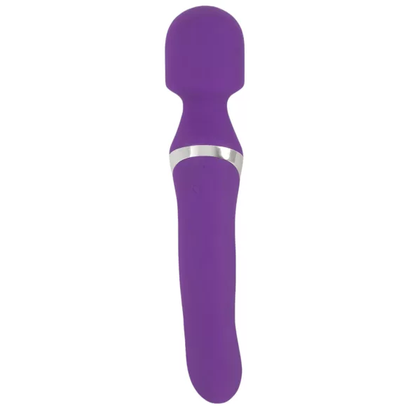 Javida - vibrador massageador 2 em 1 tipo wand e pérola - silicone lilás