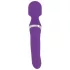 Javida - vibrador massageador 2 em 1 tipo wand e pérola - silicone lilás