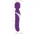 Javida - vibrador massageador 2 em 1 tipo wand e pérola - silicone lilás