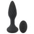 ANOS - Vibrador Anal Giratório com Pérolas (preto)