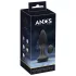 ANOS - vibrador anal rotativo com esferas - silicone preto