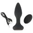 ANOS - Vibrador Anal Giratório com Pérolas (preto)