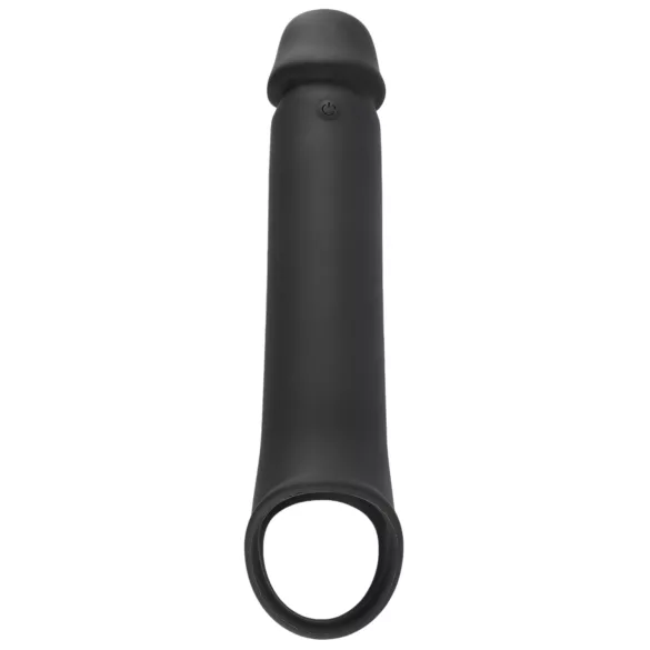 Rebel - capa peniana vibratória recarregável controle remoto - silicone preto