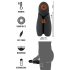Rebel - Vibrador Recarregável à Prova d'Água (Preto)
