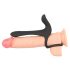 Amor Dual Preto - Vibrador & Anel Peniano recarregável (2 em 1)