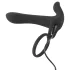 Black Velvets - vibrador casal e anel peniano recarregável 2 em 1 - preto