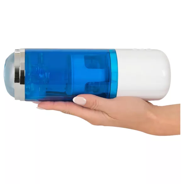 You2Toys - masturbador automático rotativo e impulsionador - azul e branco