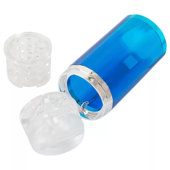 You2Toys - masturbador automático rotativo e impulsionador - azul e branco