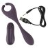 Escolha do Casal - Vibrador roxo com 2 motores e controle sem fio