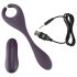 Escolha do Casal - Vibrador roxo com 2 motores e controle sem fio