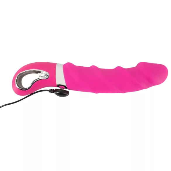 SMILE Soft - vibrador recarregável com aquecimento - silicone rosa