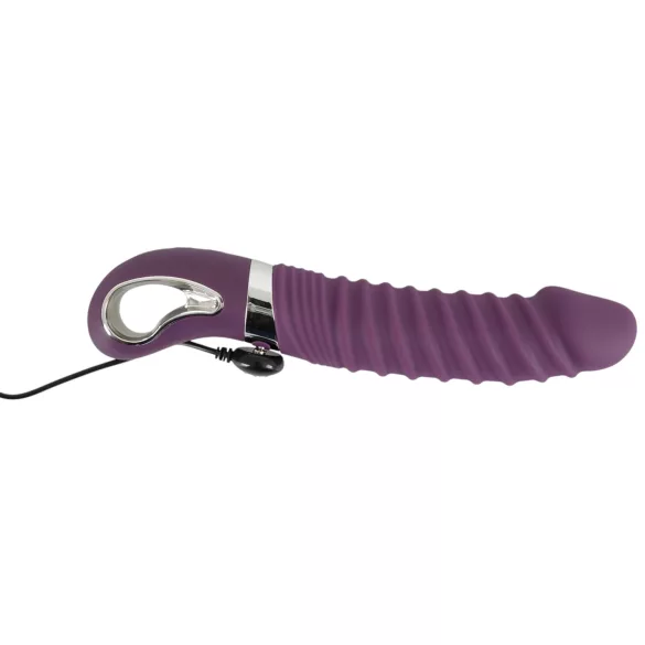 SMILE Soft - vibrador recarregável com aquecimento - silicone roxo