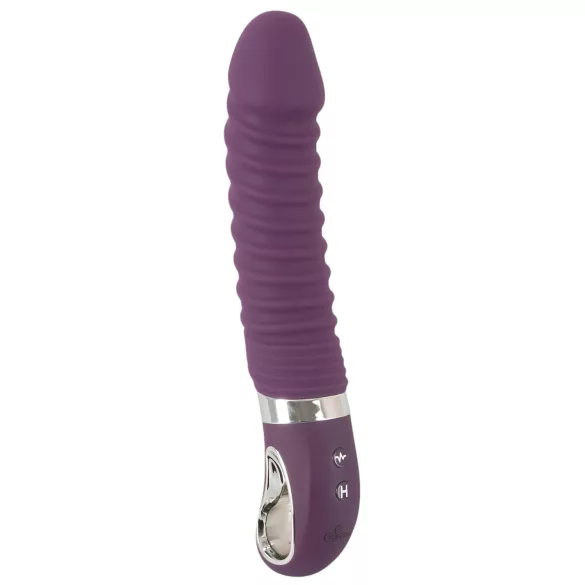SMILE Soft - vibrador recarregável com aquecimento - silicone roxo