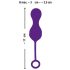 SMILE RC Bolas do Amor - Ovo Vibratório Recarregável com Controle Remoto (Roxo)