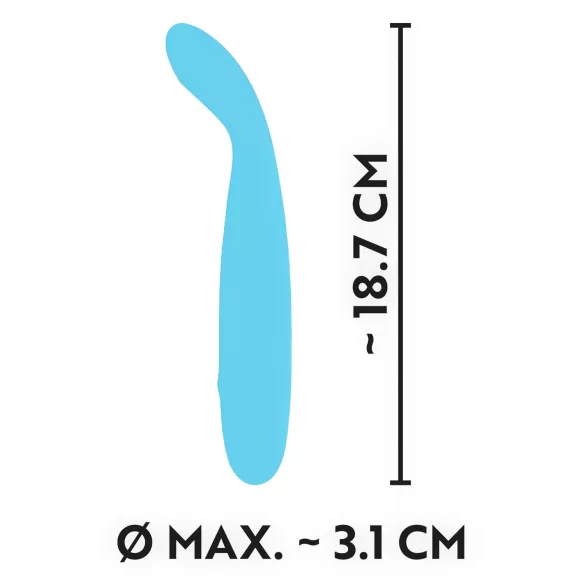 Cuties Mini - vibrador ponto G recarregável à prova d'água - turquesa