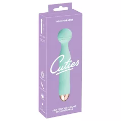   Cuties Mini Wand - vibrador massageador recarregável e à prova d'água (verde)