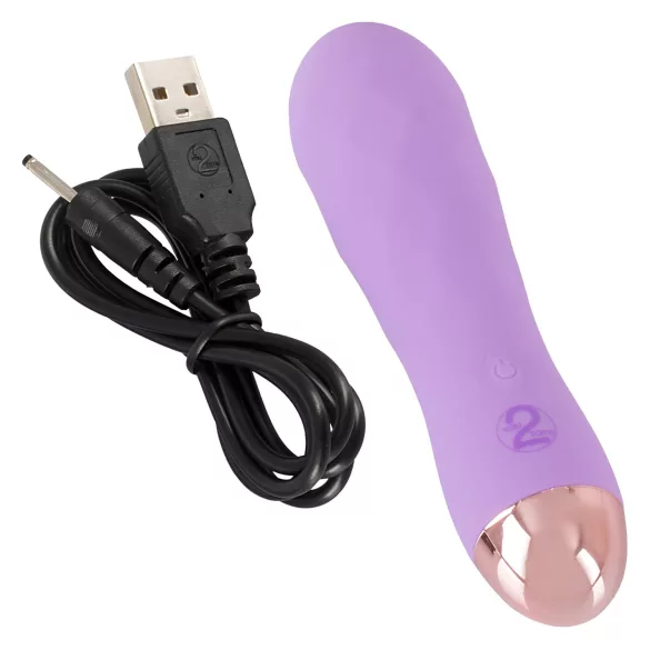 Cuties Mini - vibrador recarregável à prova d'água com textura - roxo