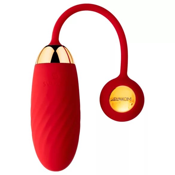 Svakom Ella Neo - vibrador em forma de ovo vestível controlado por app (vermelho)
