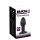 Black Velvet Twist - Vibrador Anal Recarregável de Silicone (Preto)
