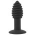 Black Velvet Twist - Vibrador Anal Recarregável de Silicone (Preto)