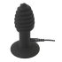 Black Velvet Twist - Vibrador Anal Recarregável de Silicone (Preto)
