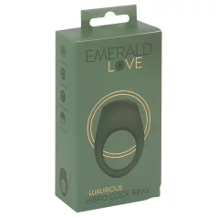   Emerald Love - anel peniano vibratório recarregável à prova d'água - verde
