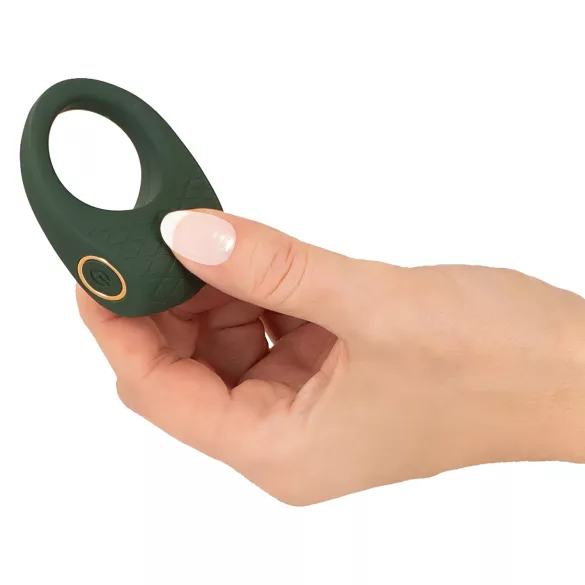 Emerald Love - anel peniano vibratório recarregável à prova d'água - verde