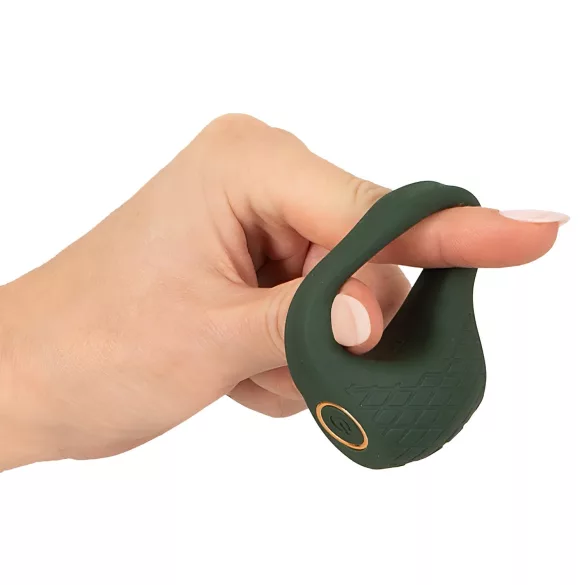 Emerald Love - anel peniano vibratório recarregável à prova d'água - verde