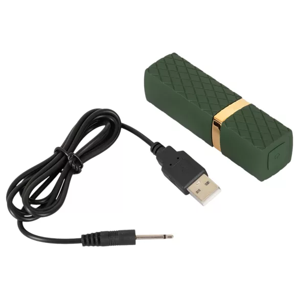 Emerald Love - vibrador em forma de batom recarregável e à prova d’água (vermelho)