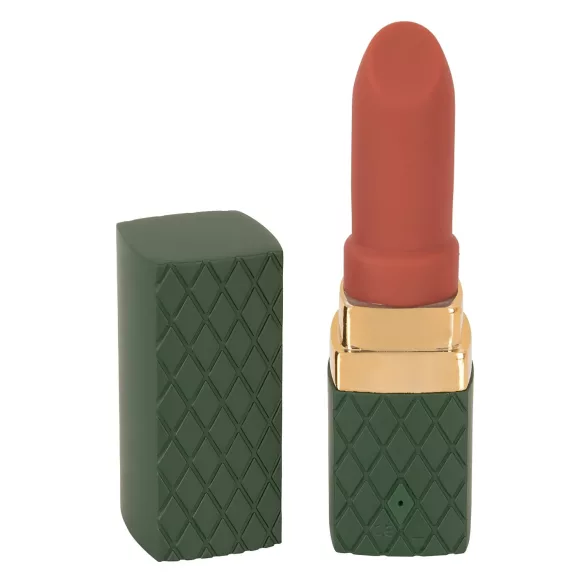Emerald Love - vibrador em forma de batom recarregável e à prova d’água (vermelho)