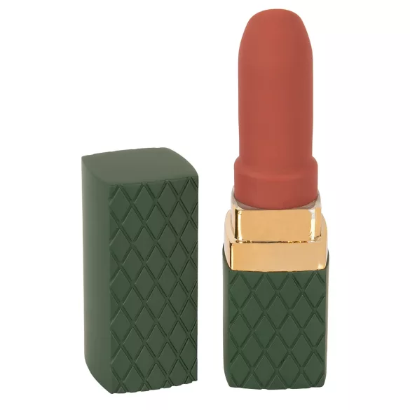 Emerald Love - vibrador em forma de batom recarregável e à prova d’água (vermelho)