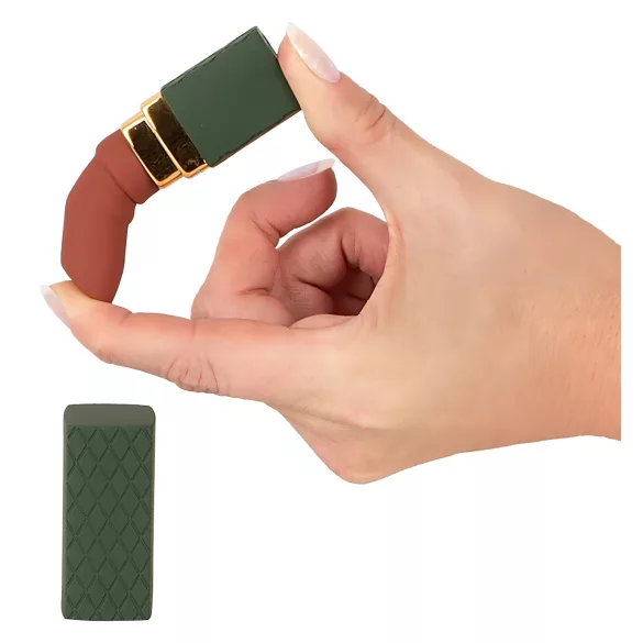 Emerald Love - vibrador em forma de batom recarregável e à prova d’água (vermelho)