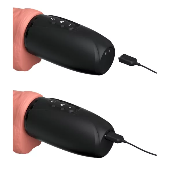 King Cock Plus 6,5 - vibrador com escroto - pele realista