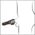 Rebel - Vibrador de Bolota com 2 Motores Recarregável (preto)