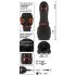 Rebel - Vibrador de Bolota com 2 Motores Recarregável (preto)