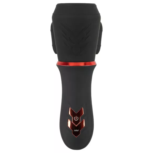 Rebel - vibrador peniano recarregável com 2 motores - preto