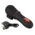 Rebel - Vibrador de Bolota com 2 Motores Recarregável (preto)