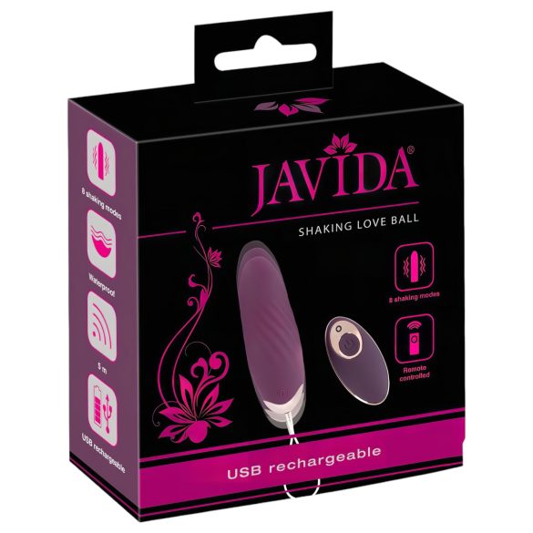 Javida Shaking Love - Ovo Vibratório com Controle Remoto (Roxo)