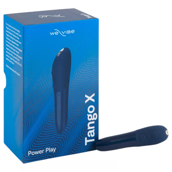We-Vibe Tango X - vibrador bullet recarregável à prova d'água azul