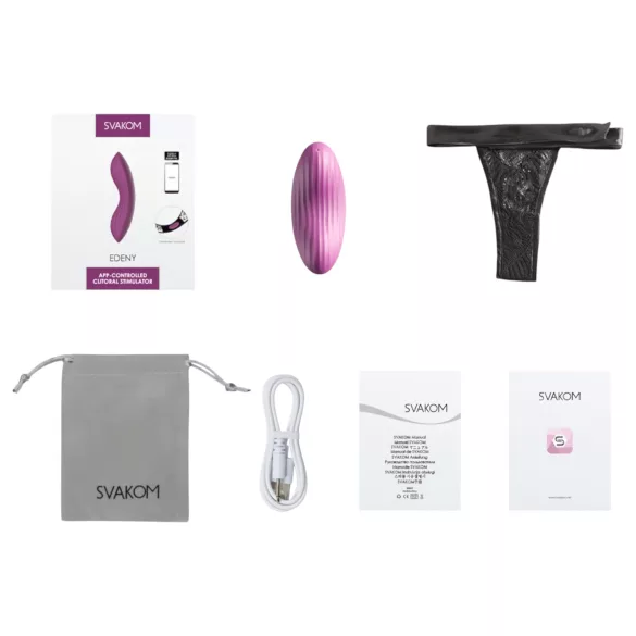 Svakom Edeny - Vibrador de calcinha controlado por app (roxo)