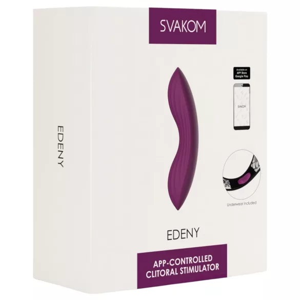 Svakom Edeny - Vibrador de calcinha controlado por app (roxo)